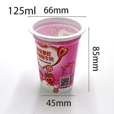 ecoの友好的なプラスチック コップPlastic Shrink 125ml Ice Cream Container Yogurt Cup