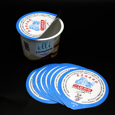 40ミクロン98mm Yogurt Foil Lid Disposable Roundness Pre CutのPE Film