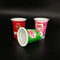 無臭125g Disposable Ice Cream White Plastic Coffee Cups With Lids For Cold Drinks