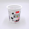 食品等級のアルミ ホイルのふたが付いているプラスチック コップの12oz650mlによってカスタマイズされるプラスチック ヨーグルトのミルク飲み物のコップ
