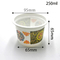 250ml食品等級PPの中国の製造所からの注文のロゴのヨーグルトのコップ