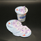 74mm Embossed Printed Aluminum Foil Lid 0.036mm Thick For Plastic Cup