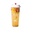 使い捨て可能なClear Frosted Milk Tea Plastic Cups Dampproof 360ml 1000ml