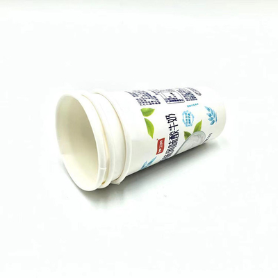 印刷されたEco Friendly Yogurt Cups Frozen 200g Paper Ice Cream Containers With Lids